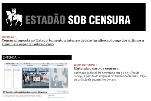 Site do "Estadão" traz especial sobre a censura no jornal